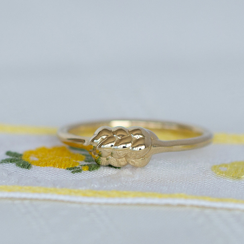 14K Gold Challah Ring