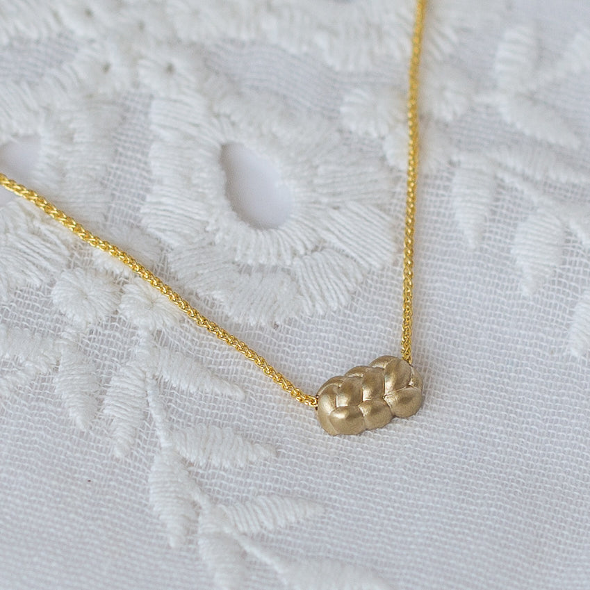 14K Gold Challah Necklace