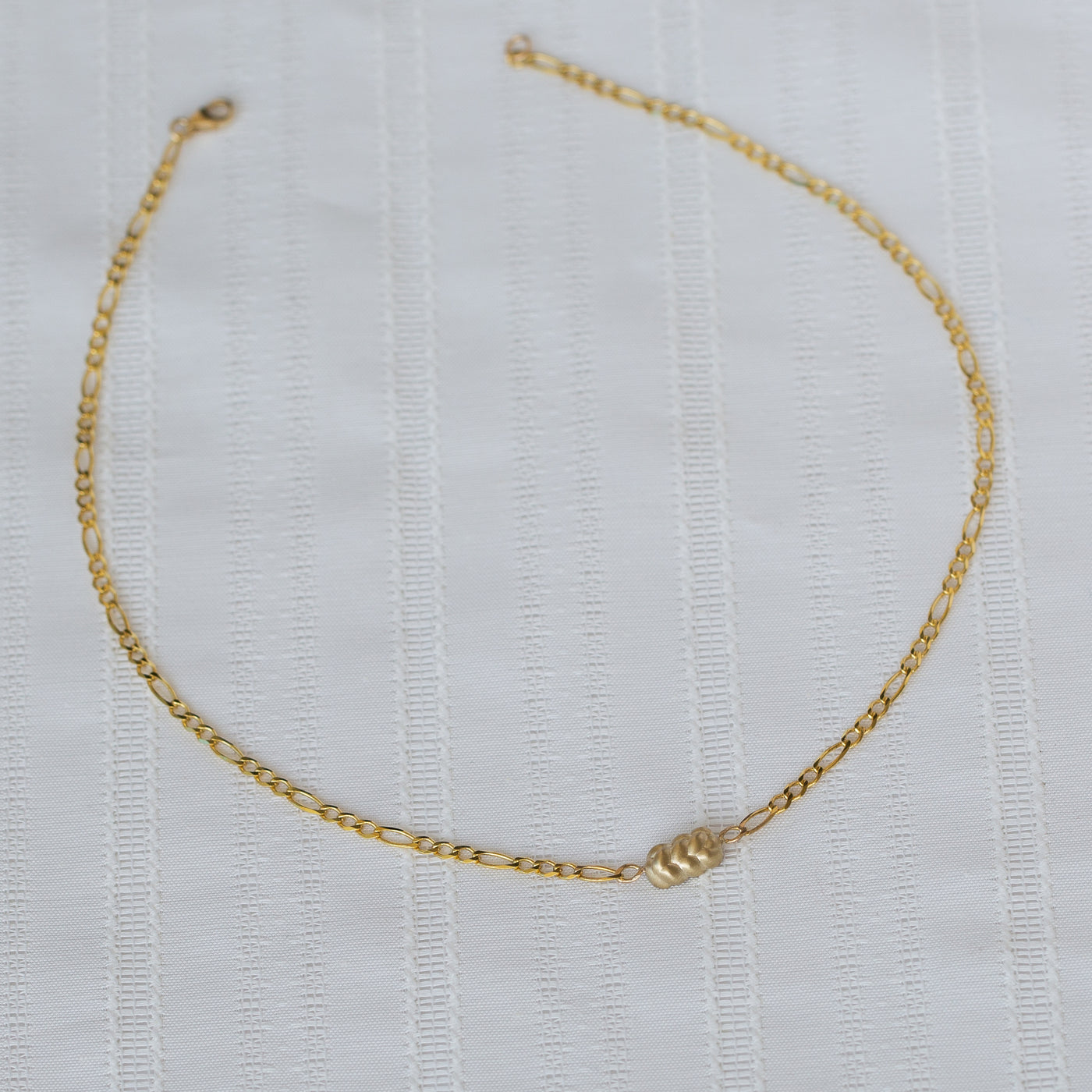 14K Gold Challah Necklace