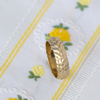 14K/18K Gold Braided Ring