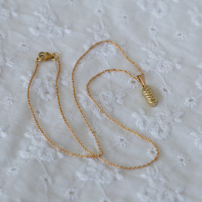 14K gold Challah necklace