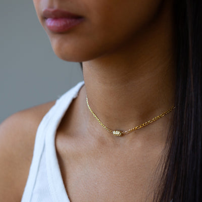 14K Gold Challah Necklace