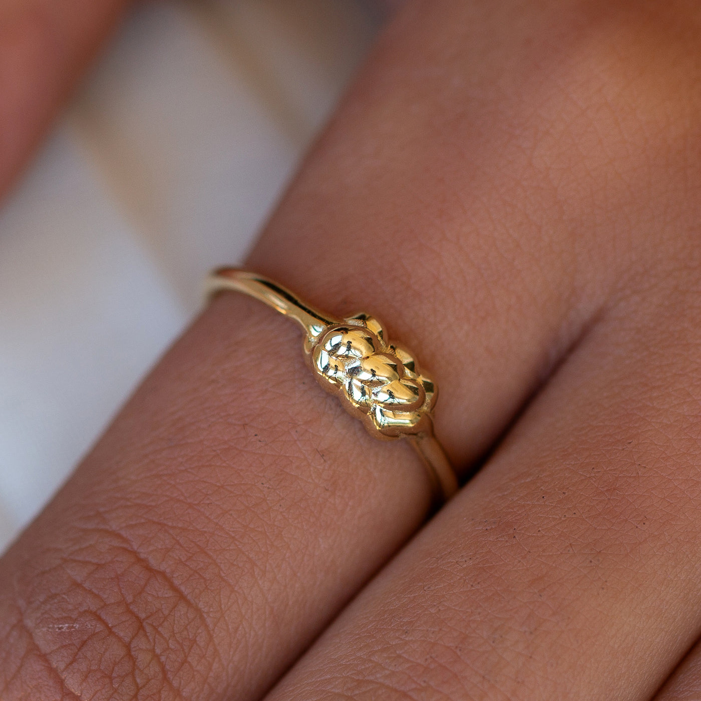 14K Gold Challah Ring