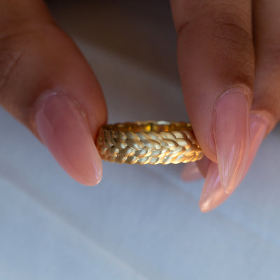 14K/18K Gold Braided Ring