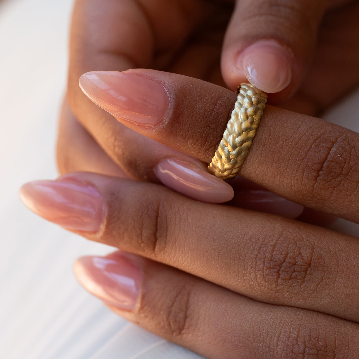 14K/18K Gold Braided Ring