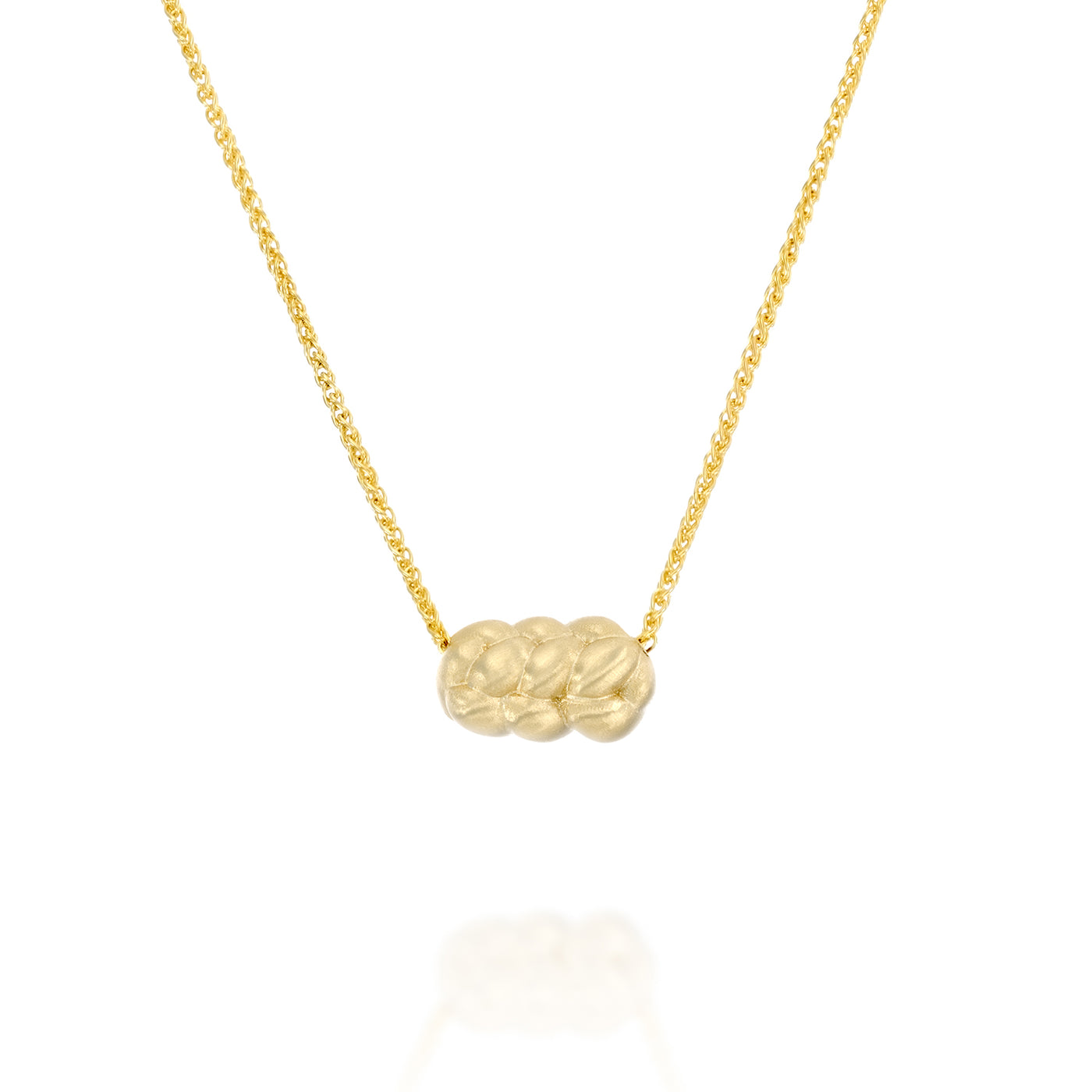 14K Gold Challah Necklace
