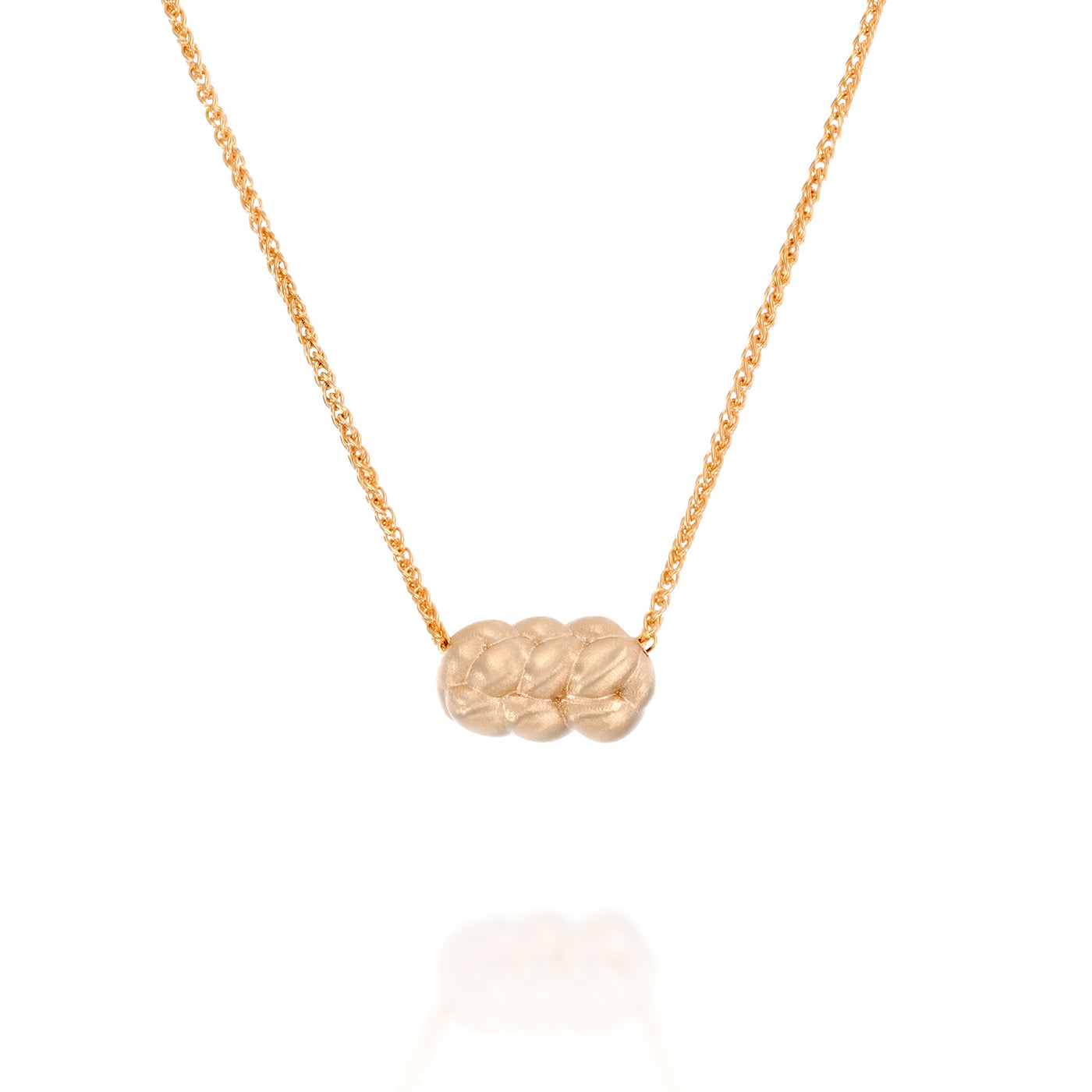 14K Gold Challah Necklace