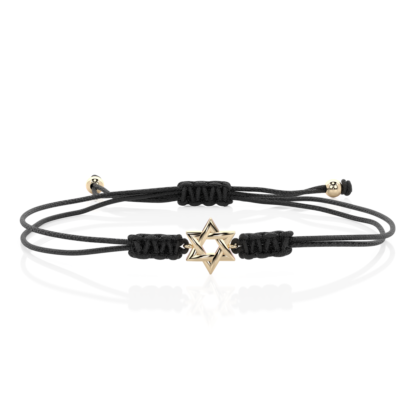 Red String Star Of David Bracelet