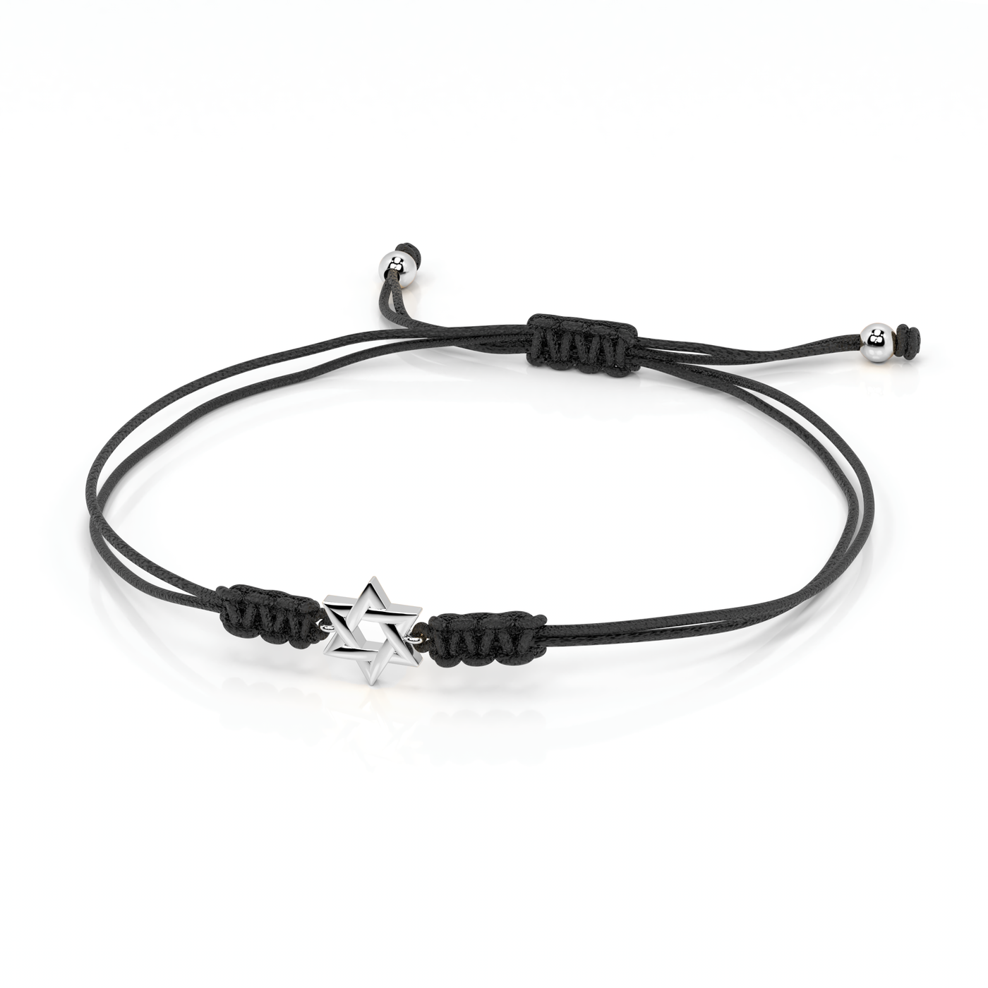 Red String Star Of David Bracelet