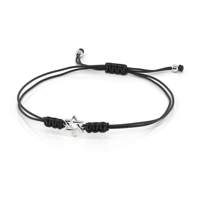 Red String Star Of David Bracelet