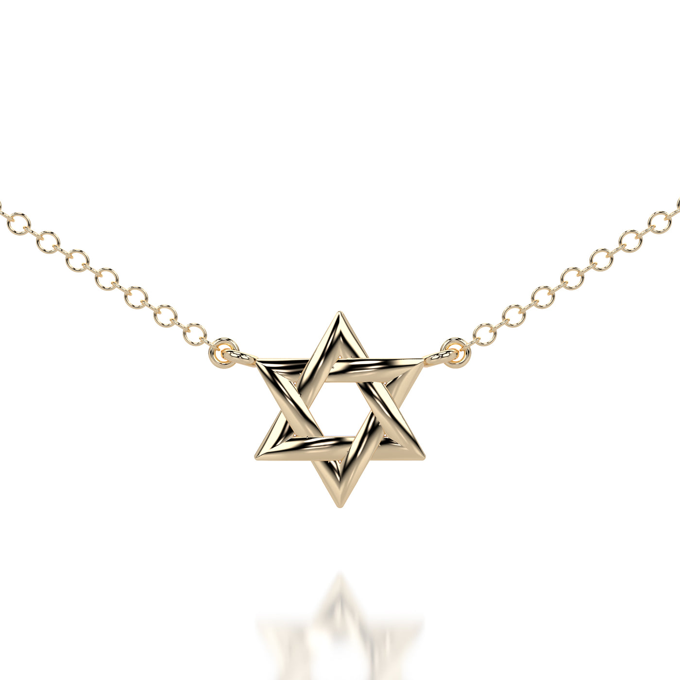 Star Of David Gold Necklace