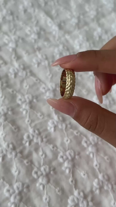 14K/18K Gold Braided Ring