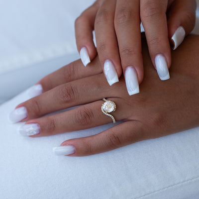 Twisted Moissanite Engagement Ring