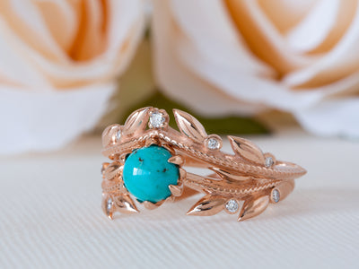 Florence | Turquoise and Diamond Ring