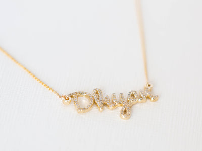 Diamond Name Necklace