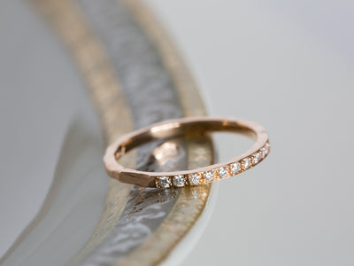 Zara | Hammered Diamond Ring