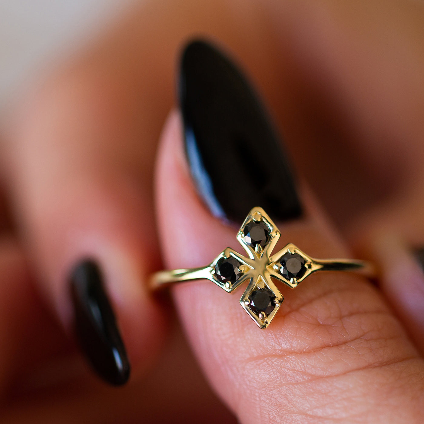 Clover | Black Diamonds Ring
