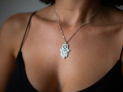 Hamsa | Protection Diamond necklace