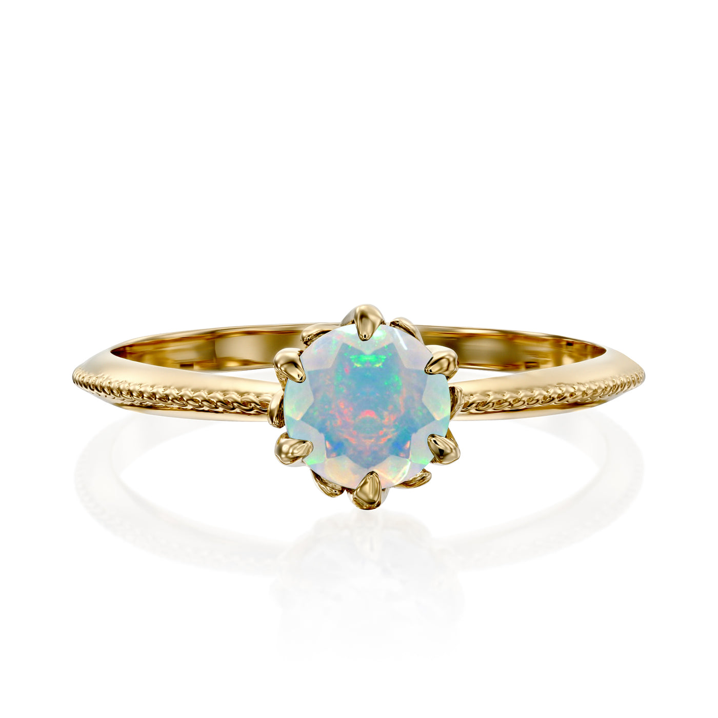 Opal Engagement Ring