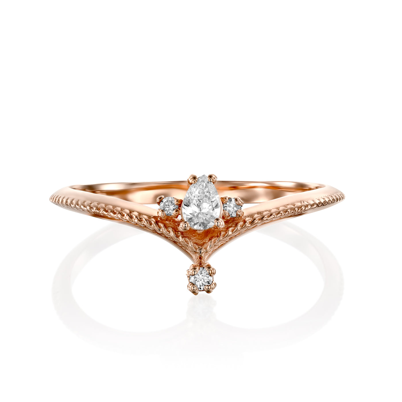 Agatha | Pear Diamond Ring