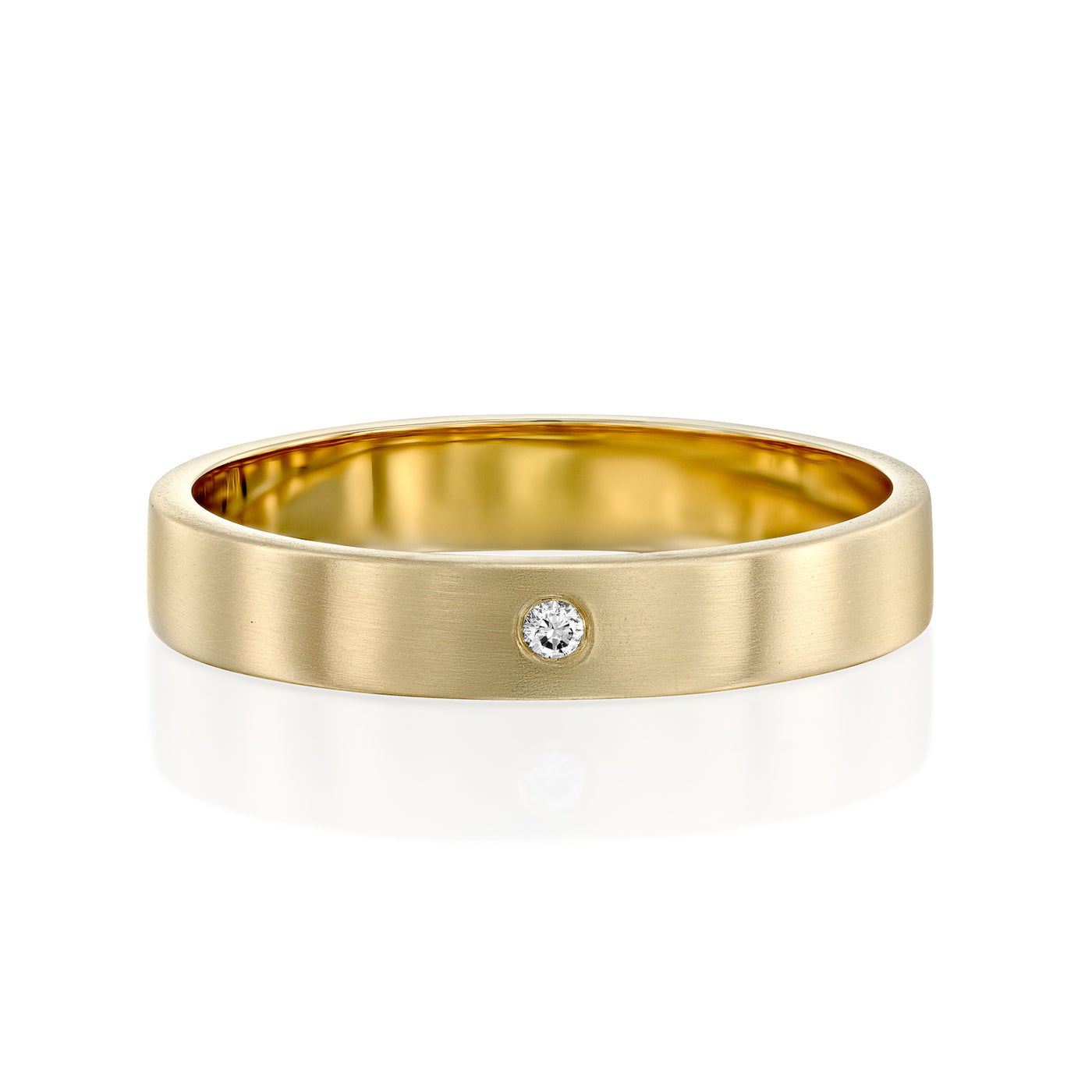 Eli | Gold Ring With a Diamond