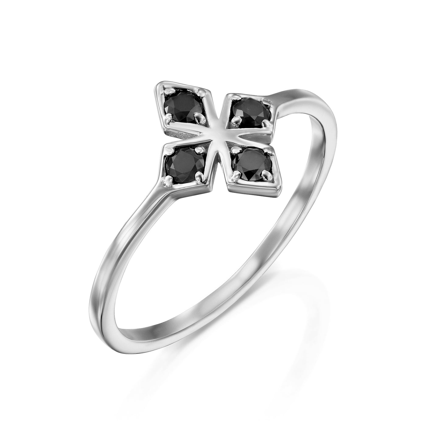 Clover | Black Diamonds Ring