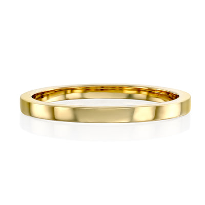This is a dainty 14k wedding ring, the perfect 2mm classic wedding band, made of 14K/18K solid gold, a beautifully simple and thin wedding band.