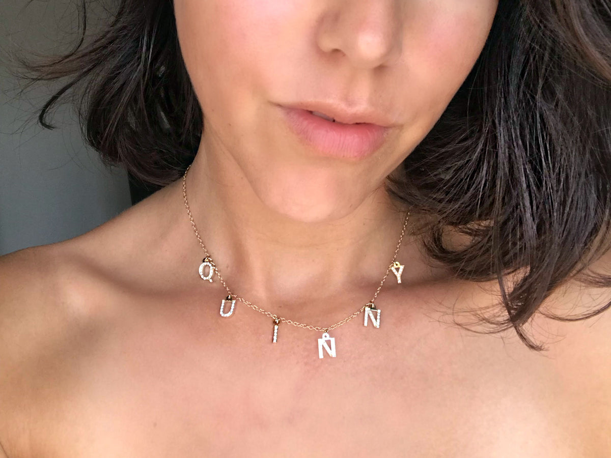 Charm Name Necklace