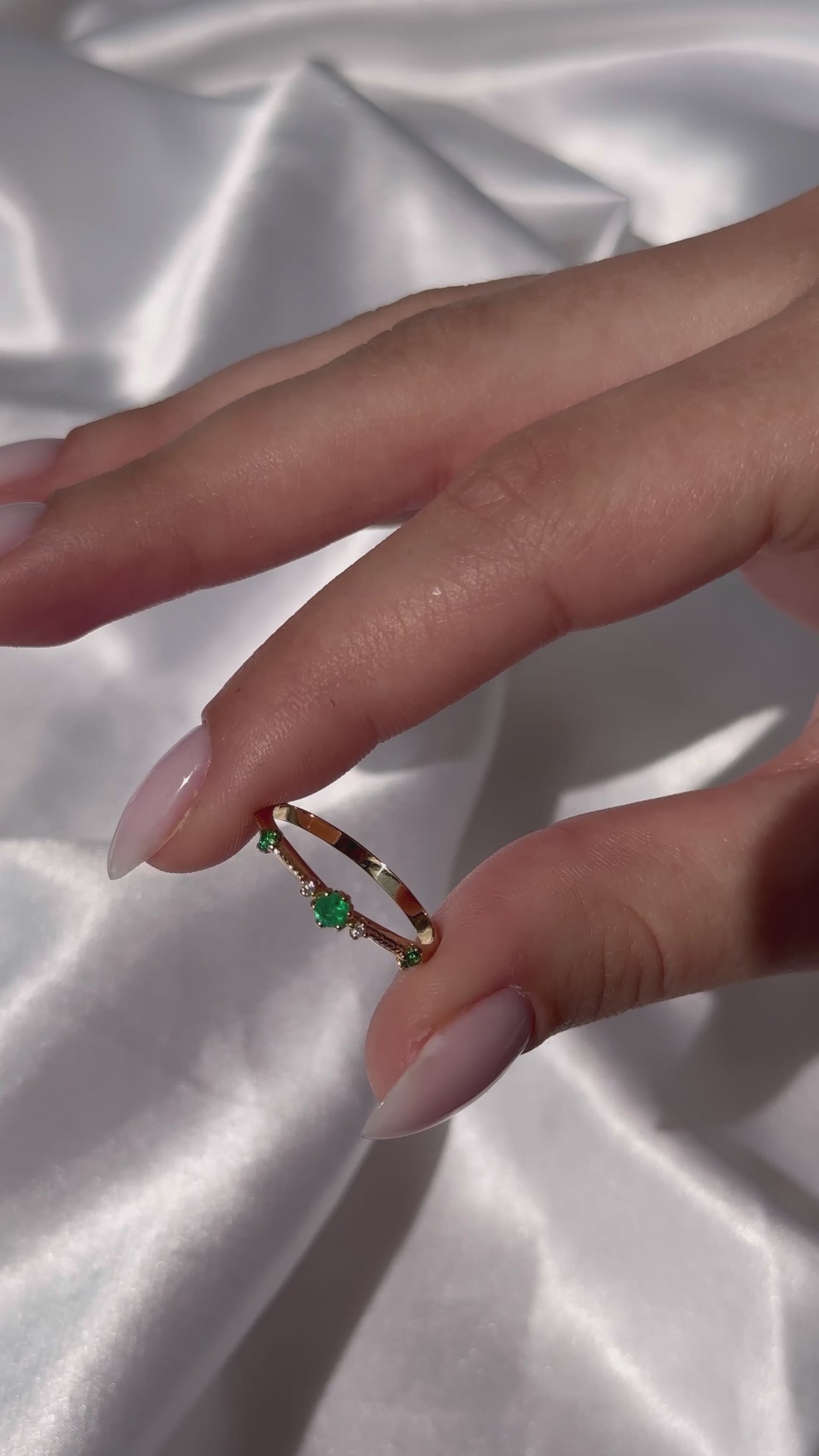 Sofia | Emerald and Diamond Ring
