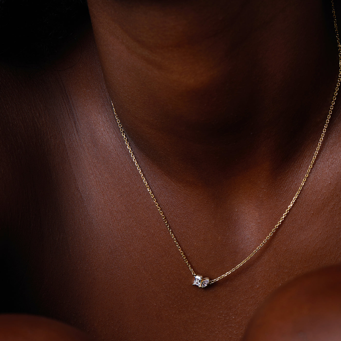 Toi Et Moi | Marquise & Emerald Cut Necklace