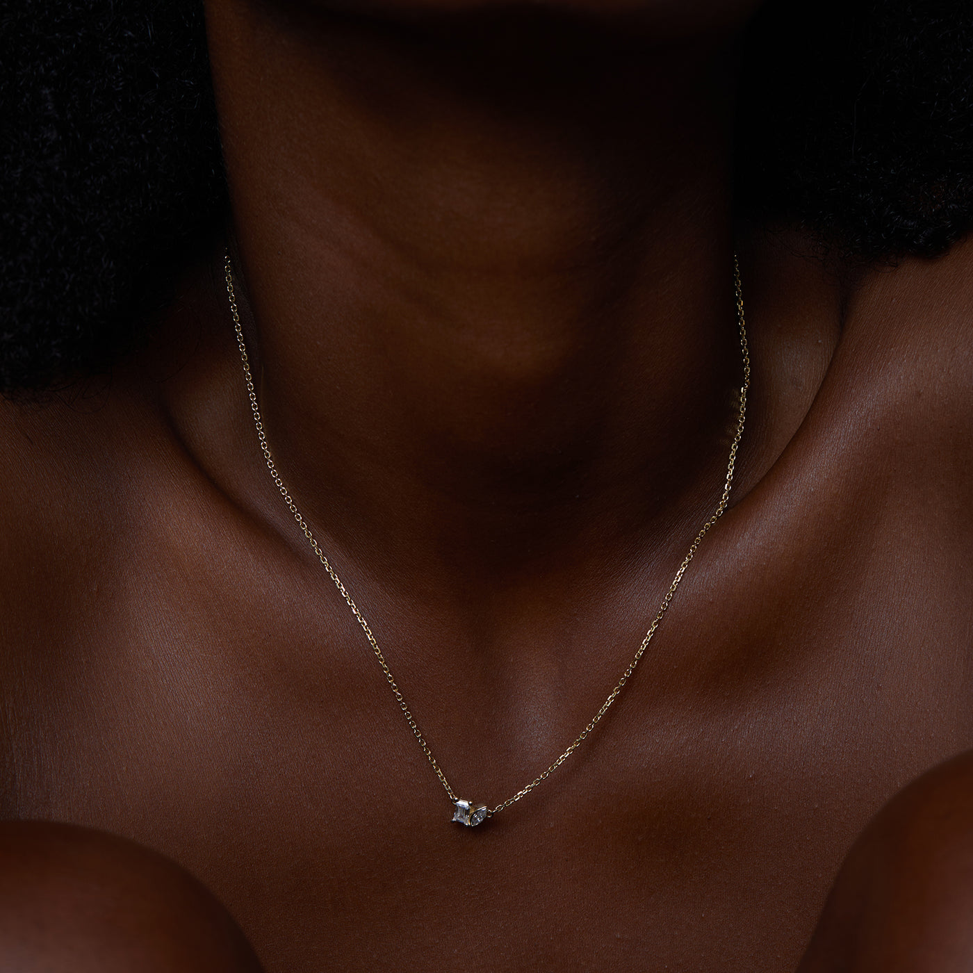 Toi Et Moi | Marquise & Emerald Cut Necklace