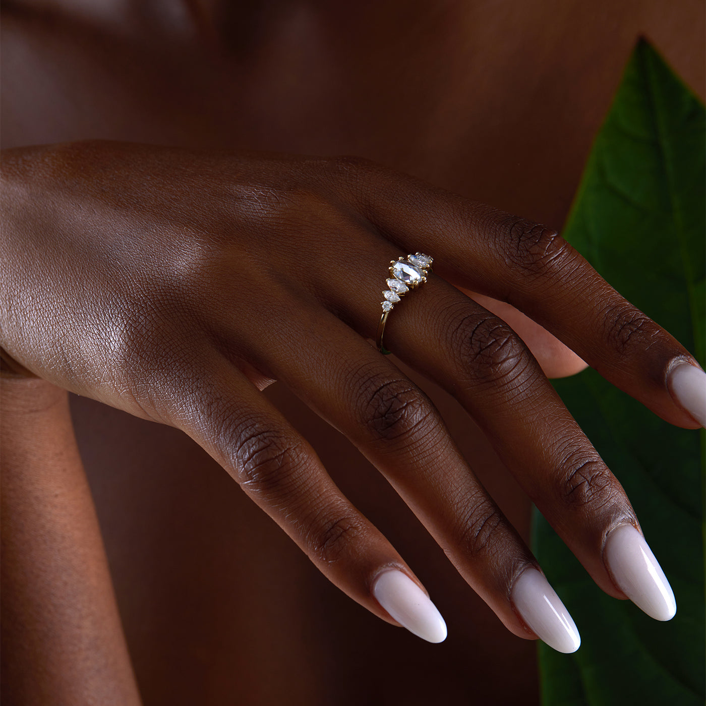 Willa | Diamond & Moissanite Engagement Ring