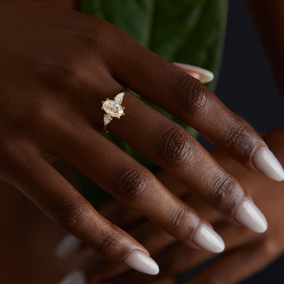 Alma | Moissanite Engagement Ring