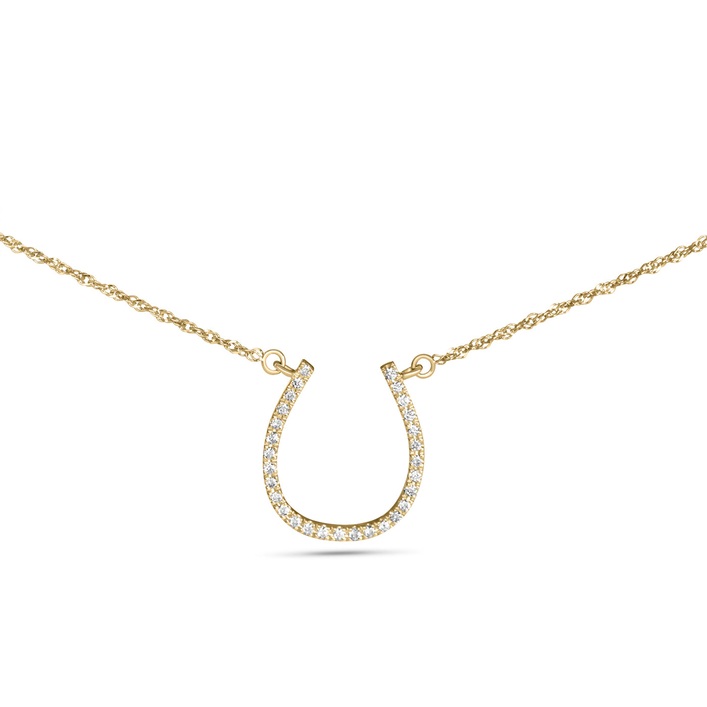 Noir | Horseshoe Diamond Necklace