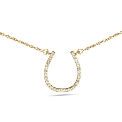 Noir | Horseshoe Diamond Necklace